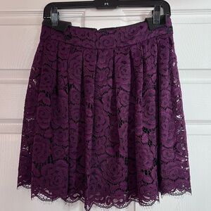 Plum Lace Skirt